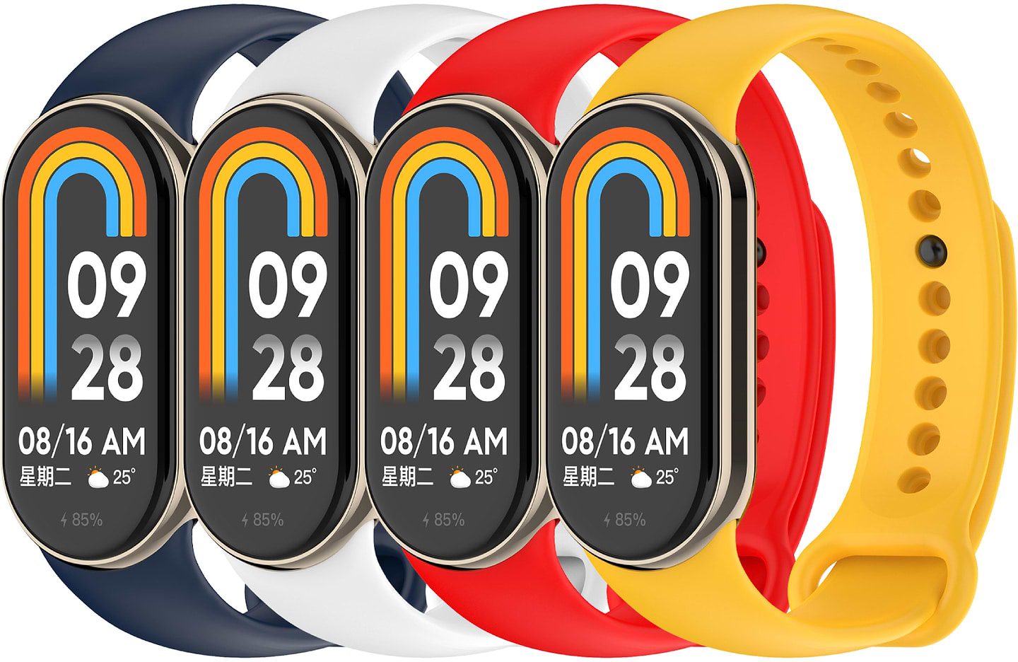Ремінець для фітнес-браслету Armorstandart Xiaomi Mi Band 8 Captain M комплект (ARM75722)