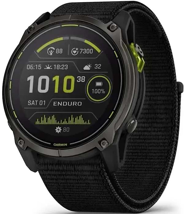 Фото - Смарт-часы Garmin Enduro 3, Crbn Gry DLC Ti w/Blk Sport Loop Band (010-02751-01)