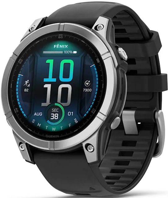 Фото - Смарт-часы Garmin fenix E Stainless Steel/Black (010-03025-00)