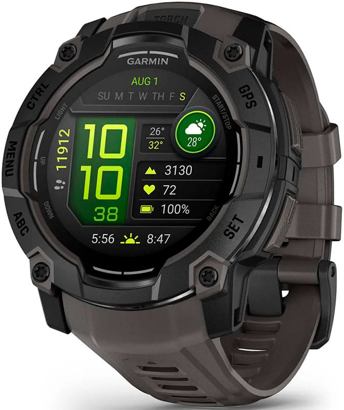 Смарт-годинник Garmin Instinct 3, 50mm, AMOLED, Black Bezel with Charcoal Band (010-03020-00) - Фото 1