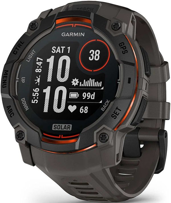 Фото - Смарт-часы Garmin Instinct 3, 50mm, Solar, Black Bezel with Charcoal Band (010-02935-00)
