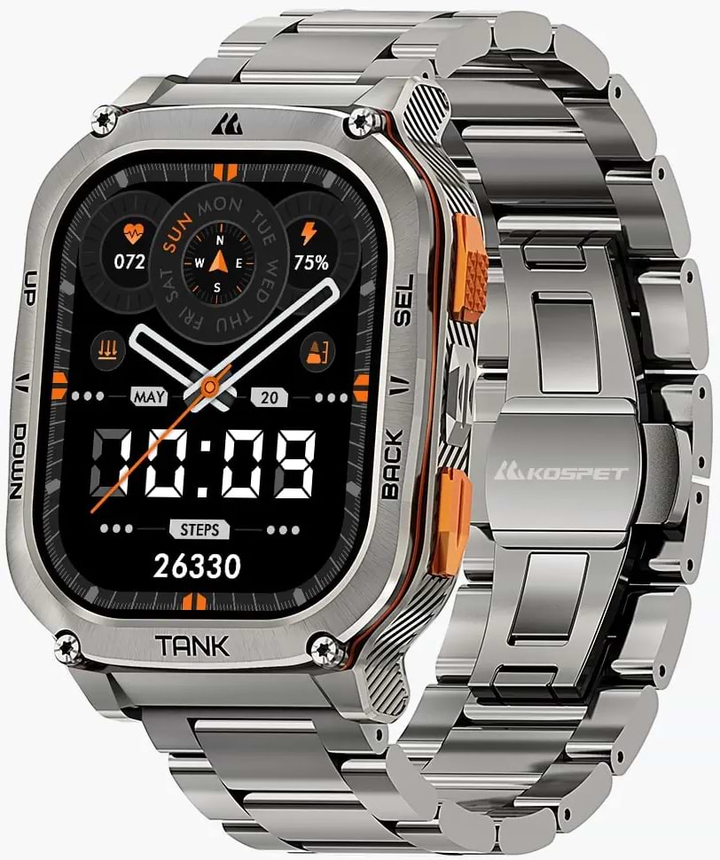 Смарт-часы KOSPET TANK M3 ULTRA SE Silver - Фото 1