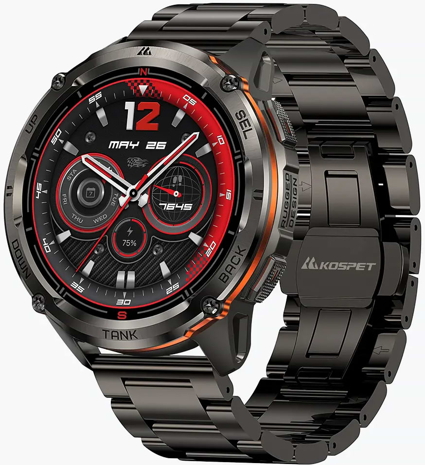 Смарт-часы KOSPET TANK T3 ULTRA 2 SE Black - Фото 1
