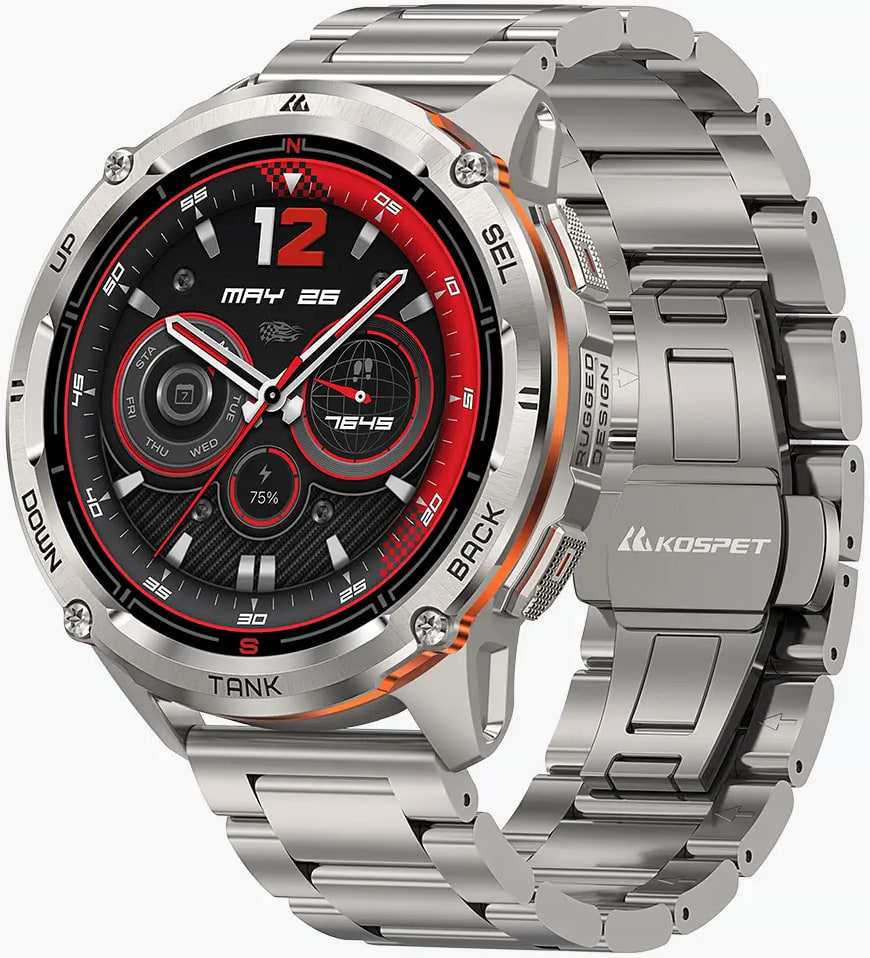 Смарт-часы KOSPET TANK T3 ULTRA 2 SE Silver - Фото 1