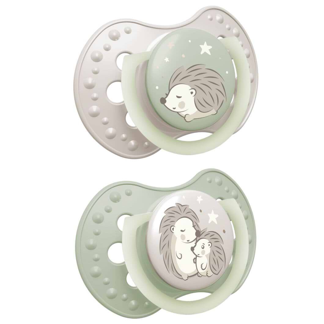 Симетрична пустушка Lovi Night&Day 0-6 міс 2 шт. Girl Hedgehog (22/929) - Фото 1