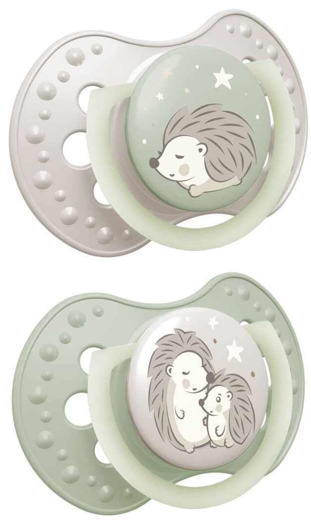 Симетрична пустушка Lovi Night&Day 6-18 міс 2 шт. Girl Hedgehog (22/930) - Фото 1