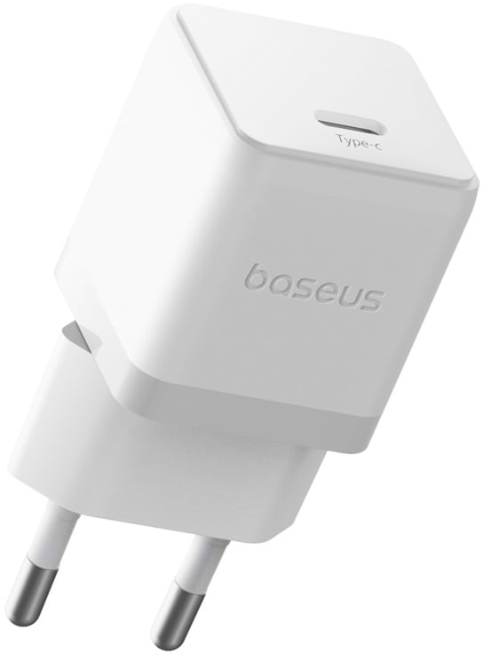 Сетевое зарядное устройство Baseus Palm Fast Charger 1C 20W EU Moon White (P10111602213-00)