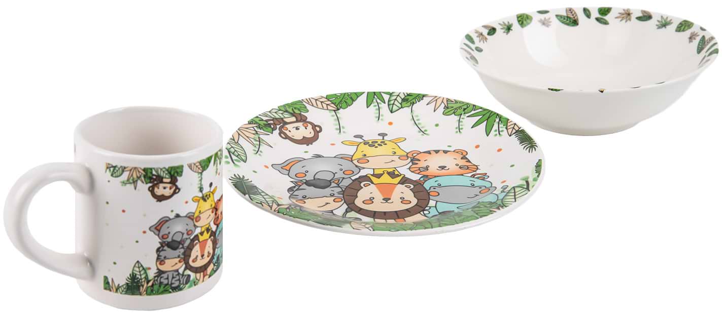 Набор детский 3 пр. Milika ZooFamily 3 пр. (M0690-Zibo10ZooFamily)