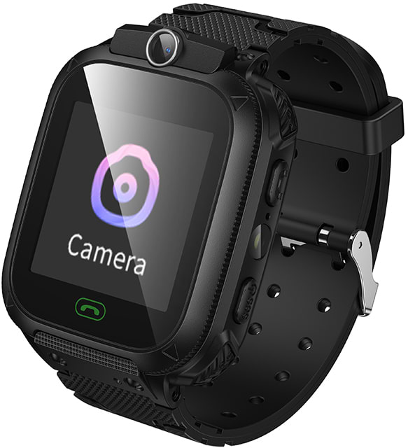 Детские часы HOCO Y105 36mm. 400 mAh children phone watch Black (6942007658638)