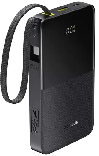 Фото - Батарея мобильная Baseus EnerFill Bipow2 Pro 22.5W 10000mAh Black (E0027600)