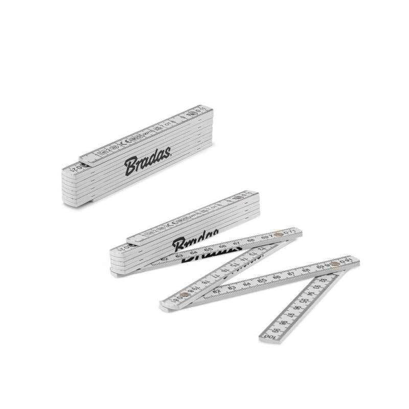 Лінійка BRADAS ABS 1 м біла (DIY-MFP11WH/S)