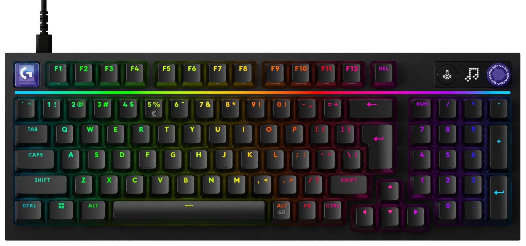 Клавиатура проводная игровая Logitech G316 X 98 Black Tactile (920-014205)