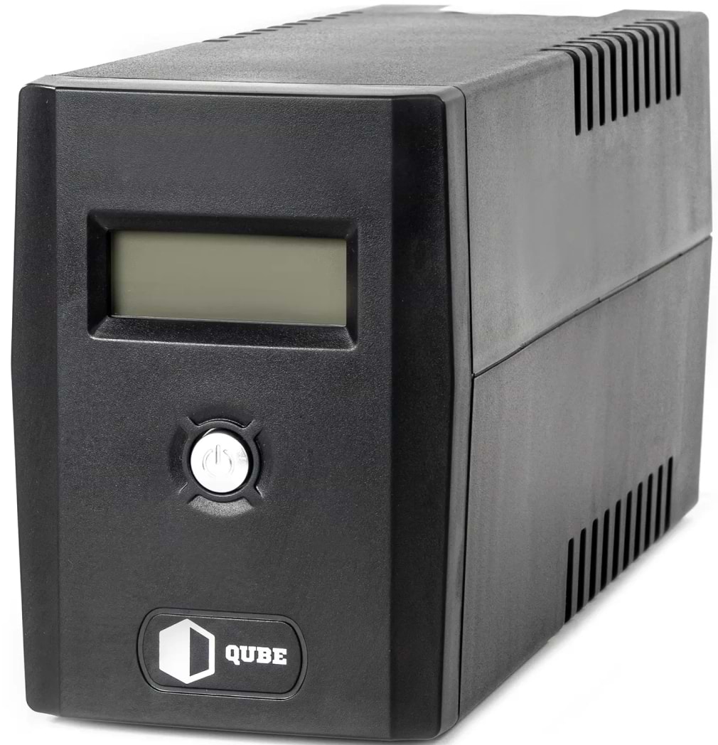 Джерело безперебійного живлення QUBE DG 850 850VA/480W LCD 2 x Schuko RJ-45 USB (QBDG850)