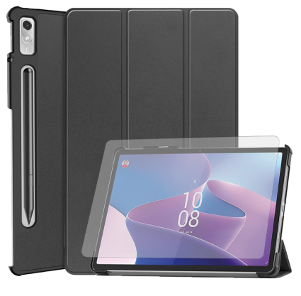 Чехол для планшета AIRON Premium for Lenovo Tab P11 Pro 2nd Gen 11.2 с защитной пленкой и салфеткой Black (4822352781086)