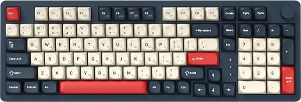 Фото - Уценка - Клавиатура беспроводная игровая GamePro Asgard Drakkar Keychron Super Blue (MK305BL)