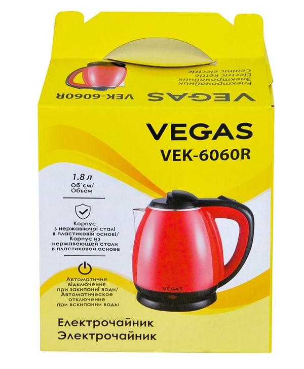 Фото - Электрический чайник Vegas VEK-6060R