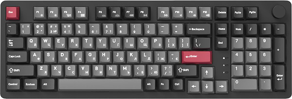 Фото - Клавиатура беспроводная игровая GamePro Asgard Drakkar Keychron Super Black (MK305BK)