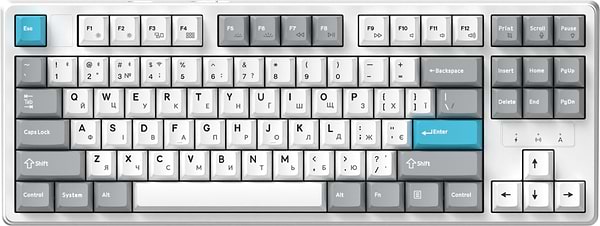 Фото - Клавиатура беспроводная игровая GamePro Asgard Ragnar Keychron Super White (MK285WH)