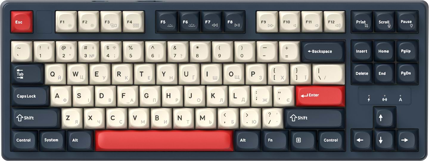 Клавиатура беспроводная игровая GamePro Asgard Ragnar Keychron Super Blue (MK285BL) - Фото 1