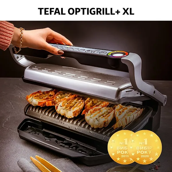 Фото - Гриль-барбекю электрический Tefal GC724D12 Optigrill+ XL