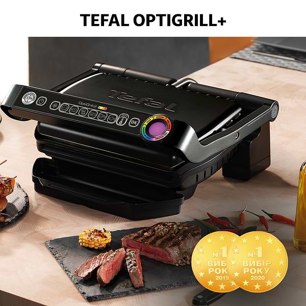 Фото - Гриль-барбекю електричний Tefal GC712834 OptiGrill+