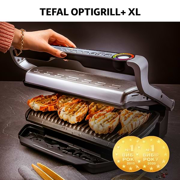 Фото - Гриль-барбекю электрический Tefal GC722D34 Optigrill+ XL