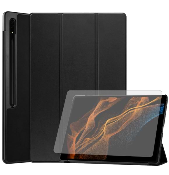 Купити Чохол для планшета AIRON Premium for Samsung Galaxy Tab S8 Ultra 14.6 2022 із захисною плівкою та серветкою Вlack (4822352781090) - Фото 1 Чохол для планшета AIRON Premium for Samsung Galaxy Tab S8 Ultra 14.6 2022 із захисною плівкою та серветкою Вlack (4822352781090) - Фото 1