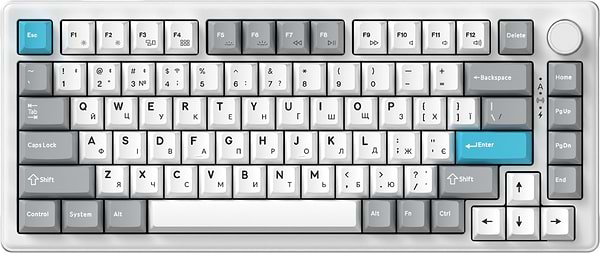 Фото - Клавиатура беспроводная игровая GamePro Asgard Yord Keychron Super White (MK266WH)