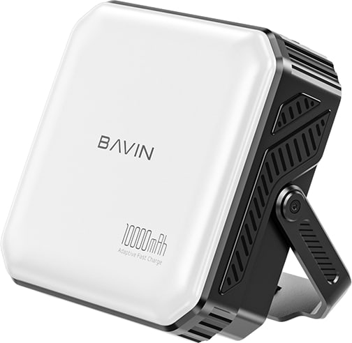 Батарея мобільна Bavin PC1172 10000 mAh SOLAR Led Lights Black (Y-PC1172 BK) - Фото 1