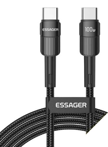 Кабель Essager Star 100W USB Charging Cable Type C to Type C 1m Black (EXCTT1-XC01)