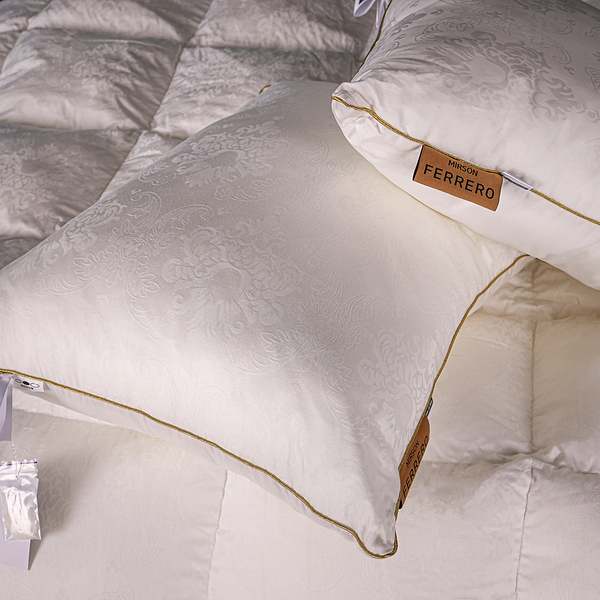 Фото - Ковдра демісезонна полуторна MirSon 140х205 см 100% гусячий пух Ferrero Vanilla (2200011169279)
