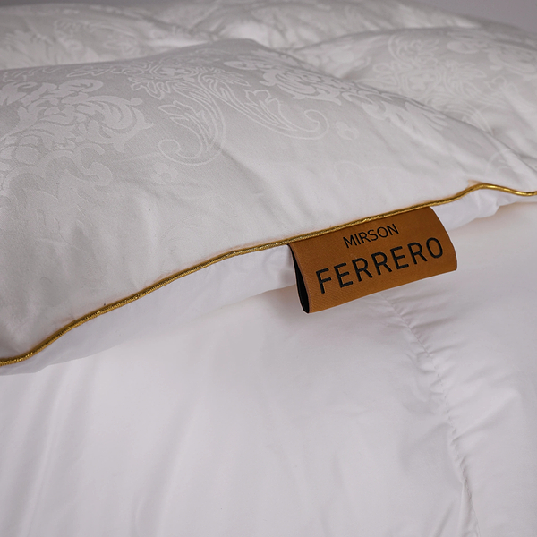 Фото - Ковдра демісезонна полуторна MirSon 140х205 см 100% гусячий пух Ferrero Vanilla (2200011169279)