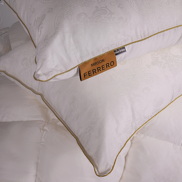 Фото - Ковдра демісезонна полуторна MirSon 140х205 см 100% гусячий пух Ferrero Vanilla (2200011169279)