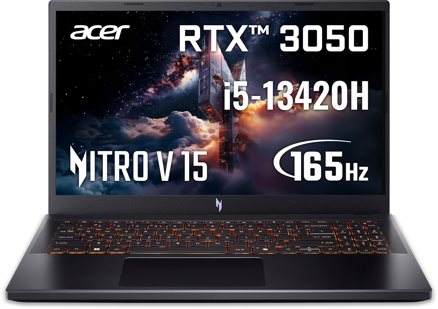 Ноутбук игровой Acer Nitro V 15 ANV15 (NH.QV3EU.00D) Obsidian Black