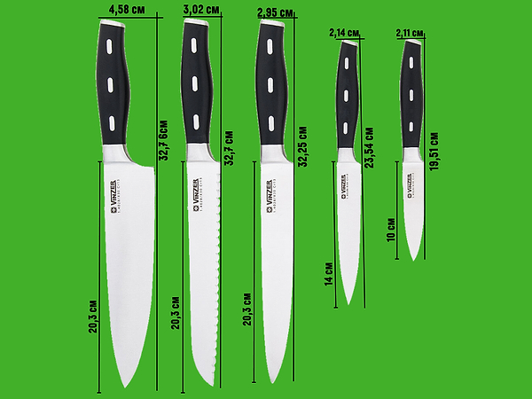 Фото - Набір ножів Vinzer Tiger 6 пр. (50109)