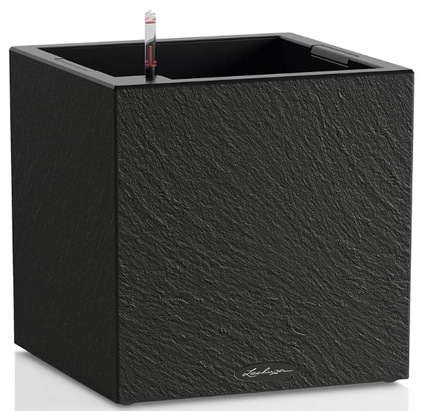 Фото - Вазон Lechuza Canto Slatestone Low  30 темно-сірий 15931