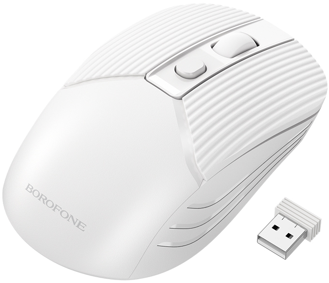 Мышь беспроводная BOROFONE BG5 Business wireless mouse White (6974443383003) - Фото 1