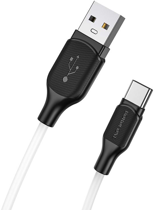 Кабель синхронізації даних BOROFONE BX42 USB to Type-C 3A, 1m White (6931474736772)