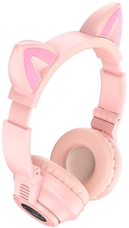 Фото - Навушники повнорозмірні бездротові BOROFONE BO18 Pink (6974443384963)