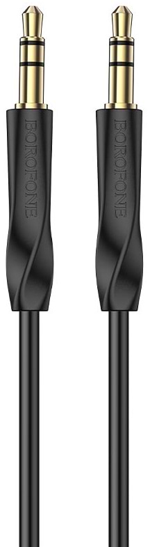 Кабель 3.5 мм - 3.5 мм BOROFONE BL16 Clear sound AUX Black (6974443389166)
