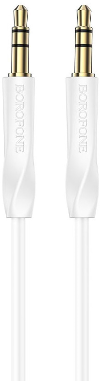 Кабель 3.5 мм - 3.5 мм BOROFONE BL16 Clear sound AUX White (6974443389173)