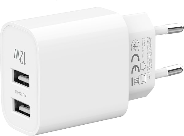 Фото - Мережевий зарядний пристрій MAKE 12W 2xUSB-A White (MCW-1221WH)