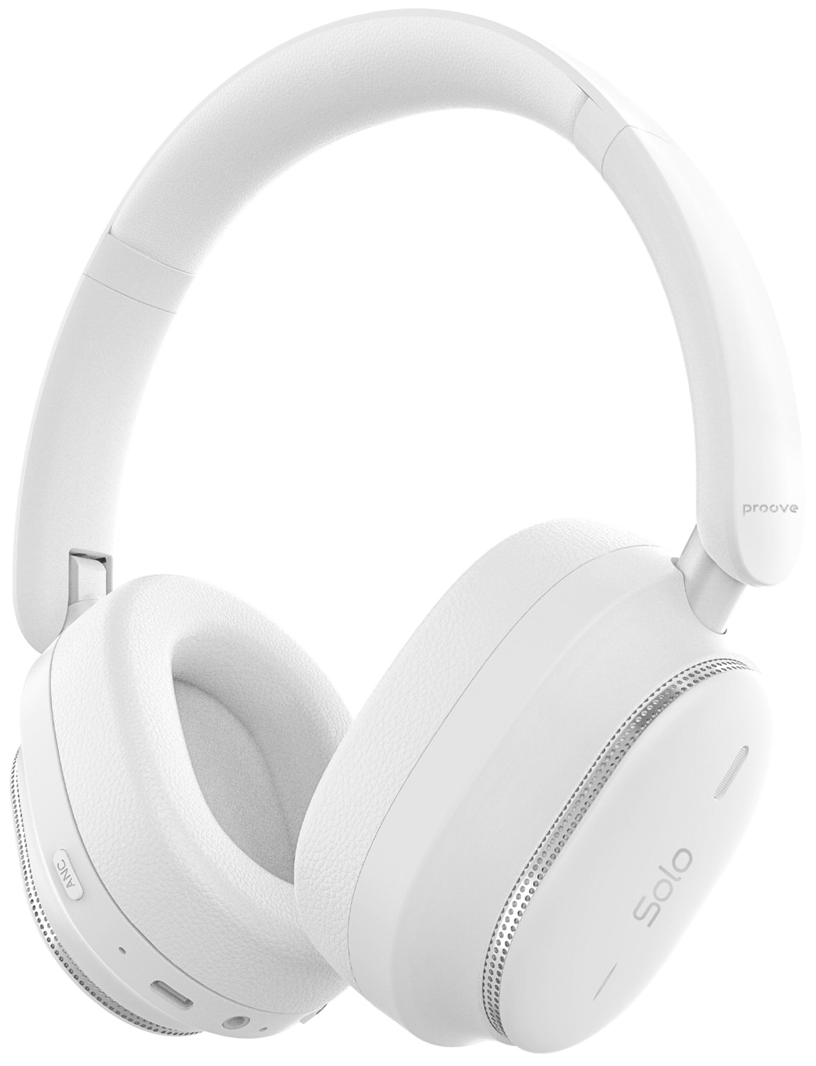 Навушники накладні бездротові Proove Solo with ANC (APP) White (HPSL0001AP02) - Фото 1