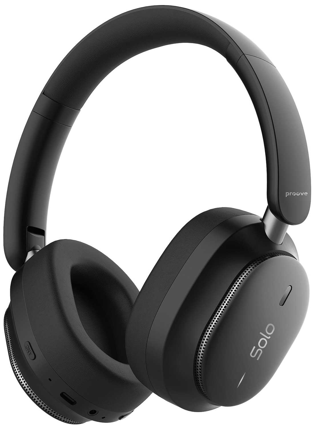 Навушники накладні бездротові Proove Solo with ANC (APP) Black (HPSL0001AP01) - Фото 1