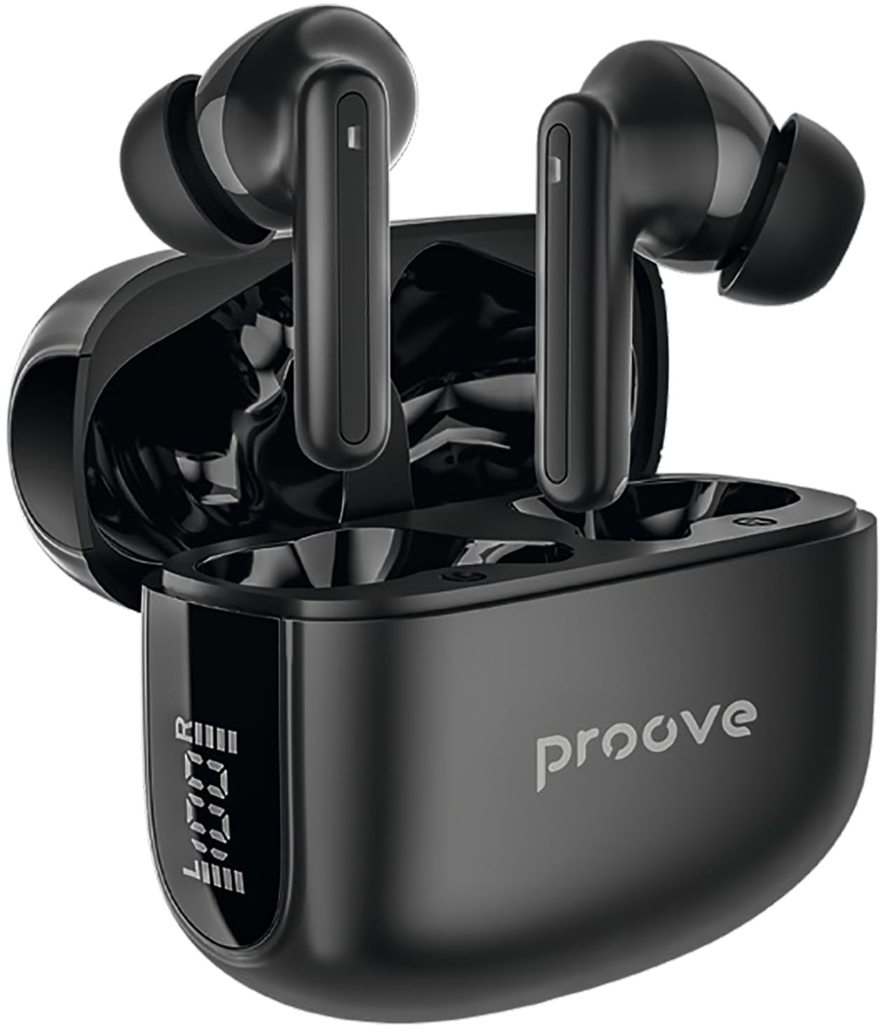 Навушники вкладиші бездротові TWS Proove Tempo TWS with ANC (APP) black (TWTM0001AP01) - Фото 1