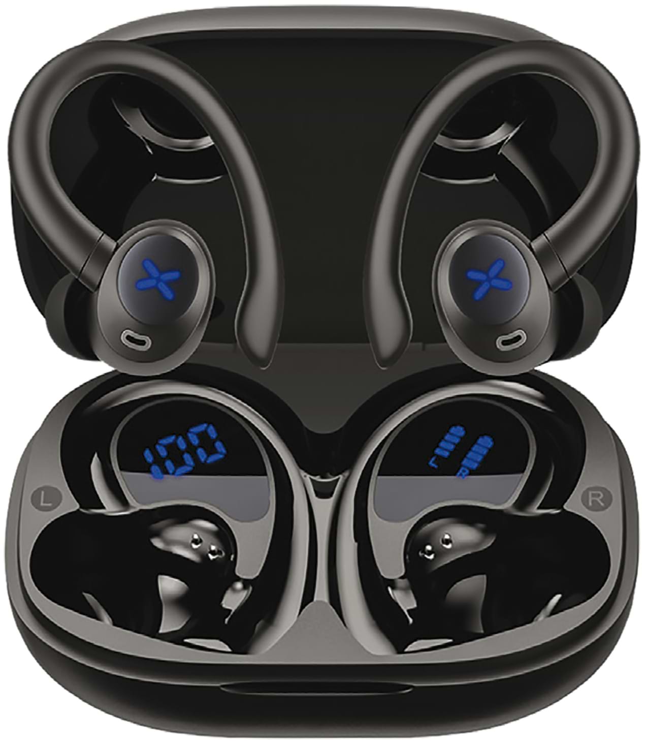 Навушники вкладиші бездротові TWS Proove X-Go TWS (APP) black (TWXG0001AP01) - Фото 1