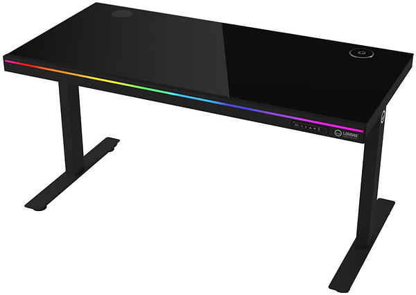Фото - Стіл комп'ютерний Lorgar PRO 80G Glass Black (LRG-DP80G)