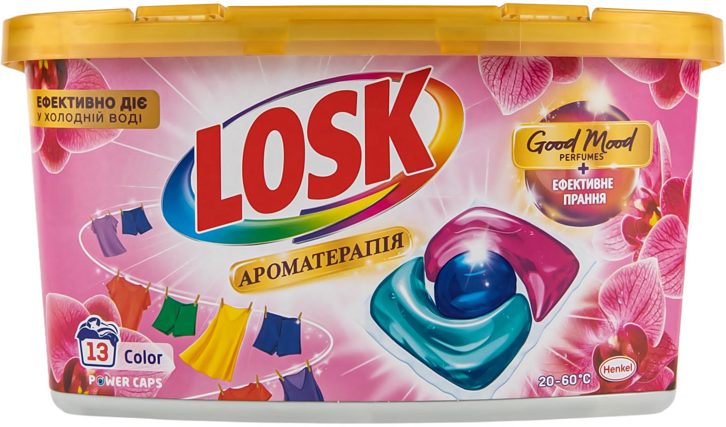 Фото - Капсули для прання Losk тріо-капсули АТ Ефірні масла та аромат Малазійська квітка 13 шт Фото - Капсули для прання Losk тріо-капсули АТ Ефірні масла та аромат Малазійська квітка 13 шт