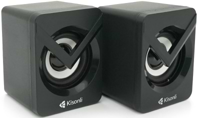 Фото - Комп'ютерна акустика компактна 2.0 Kisonli L-1040 Black Фото - Комп'ютерна акустика компактна 2.0 Kisonli L-1040 Black