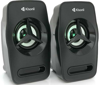 Комп'ютерна акустика компактна 2.0 Kisonli L-3030 Black